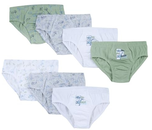 Prénatal, Mutande Bambino, 7 Slip Bambino, in Morbido Cotone, Diversi Colori Inclusi Inclusi