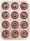 HONGXIN-SHOP Doughnut Mold Tin Non Stick 12 Holes Carbon Steel Baking Tray for Cake Biscuit Bagel Muffin 13.8 * 10.2 Inch