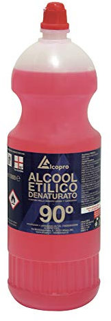 Alcopro Ethyl Alcohol Denatured 90° - 12 bottles of 1 liter