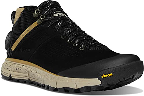 Danner Women's Trail 2650 Mid 4 Gore-Tex Hiking Shoe, Black/Khaki - Suede, 6.5 UK