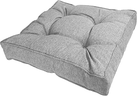 POKAR Cuscini per Divano Cuscini Sedie Cuscini di Seduta Cuscino Lounge da Esterno per mobili e Arredamento da Giardino 50x50x10 cm, Grigio