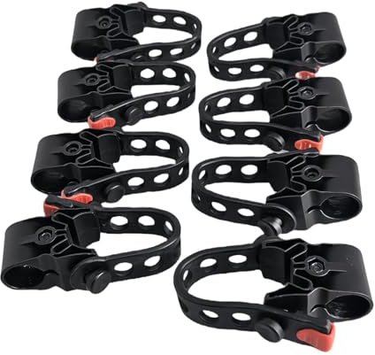 8 Pcs Bike Rack Straps Replacement Parts Bicycle Rack Rubber Straps Adjustable Accessory Strap Kit Fit 1In Tube for SUV Truck Minivan Hatchback Sedan Rack Accessories