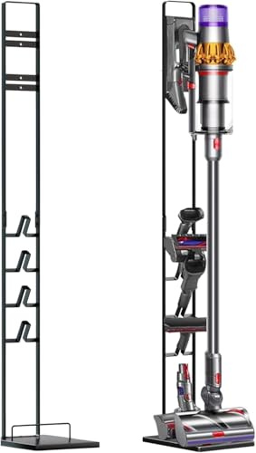 MAGIC SELECT Porte-Aspirateur Dyson. Support de Rangement in Metallo Compatible avec Dyson V6/V7/V8/V10/V11/DC58/DC59/DC62/DC74. Support au Sol, Sans Perçage du Mur.