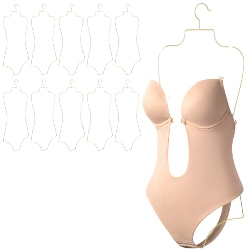 10 pezzi costumi da bagno grucce per costume da bagno bikini, elegante forma del corpo, lingerie a forma di corpo intero in metallo, supporto per costume da bagno per bikini, reggiseni, boutique