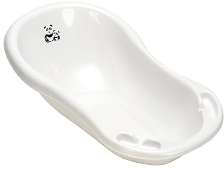 KiNDERWELT Navicella 84 cm – Vasca da bagno per bambini con motivo panda – senza BPA – Vasca da bagno per neonati e neonati