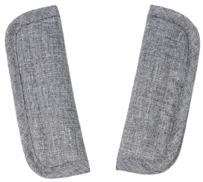YAZWUR Universal Almohadilla de Seguridad para Bebés, Protector de Correa para Sillas de Coche, Portabebés, Cochecitos, Buggy y Asientos de Auto (16,5 * 5,5 cm) (Gris)