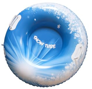 Luge gonflable pour adulte avec poignées - Jouet de neige épais haute performance pour activités d'hiver en plein air
