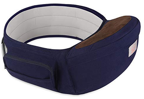 GAGAKU Baby Hüftsitz Leichte Taille Hocker 4 Tragepositionen für Kinder 0-36 Monate Neugeborenes - Blau