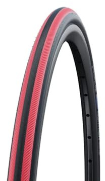 Schwalbe Rightrun, Pneumatici per Bicicletta Unisex, Nero/Rosso, 24x1.00 25-540