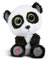 NICI GLUBSCHIS Panda Peppino 15cm - Schlenkernder Kuscheltier Panda mit großen Glitzeraugen - 49294