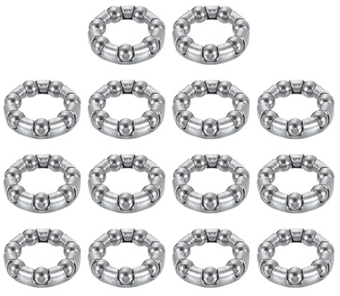 QUARKZMAN Cuscinetto a Sfere per Pedivella della Bicicletta 3/16Pollice (5mm) x 7 Sfere, 14pz Cuscinetti a Sfere di Ricambio per Cuscinetti del Movimento Centrale Bicicletta Riparazione