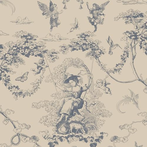 Timeet Carta da parati autoadesiva beige, 44 x 300 cm, vintage, per mobili, impermeabile, in vinile, per camera da letto, soggiorno, cucina, pareti, scaffali