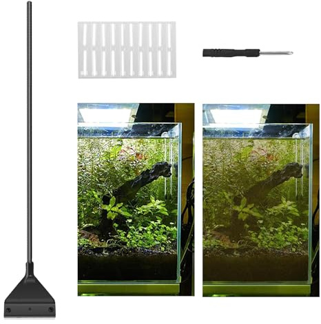Herramientas de limpieza 'acuario, raspador de algas para acuarios de | Removedor de algas para acuarios - Herramienta ajustable mango extensible para mascotas acuáticas Terrarium de