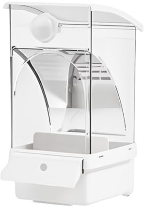 Distributeur de nourriture pour perroquets de grande capacité, amovible, facile à nettoyer, transparent, accessoire de cage pour perruches