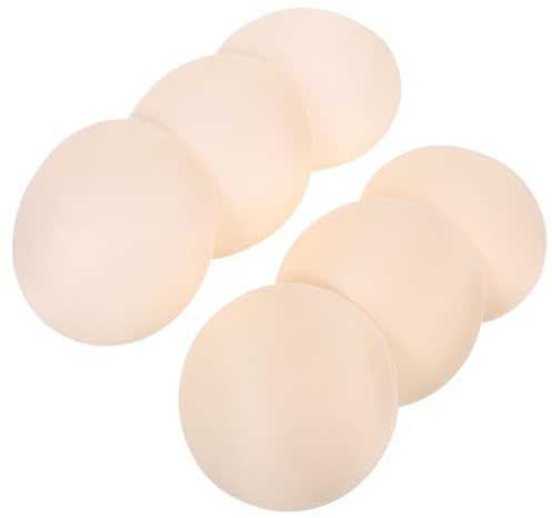 LIFKOME Almohadillas Redondas para Sujetador 3 Pares, Relleno de Esponja Extraíble y Lavable, Color Piel Talla Grande, Inserciones Invisibles Antideslizantes para Yoga, Deportes y Bikinis