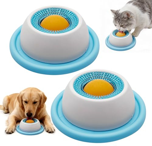 2PCS Lick Mate per Cani,Cane Slow Feeder Lick Bowl,Ciotola Anti Ingozzament