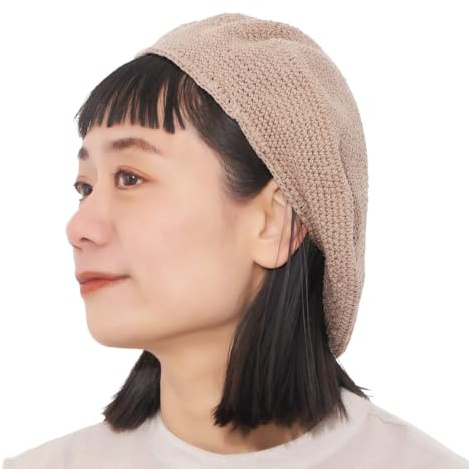 CHARM Cappello A Maglia E Basco Donna, Rosa Beige