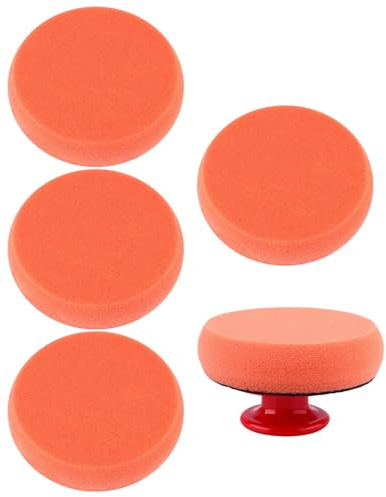 WHAMVOX Kit 6 Pezzi Spugna Auto e Ceratura, Strumenti Manuali in Spugna e Plastica per Pulizia e Veicoli