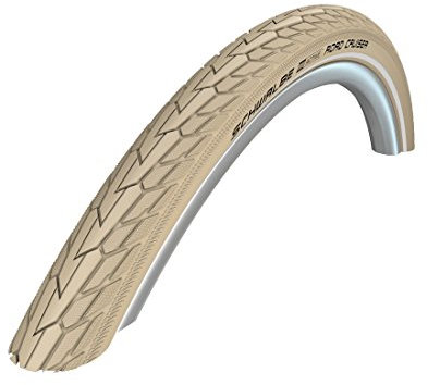 Schwalbe Road Cruiser Fahrradreifen – für Kinder-, Jugend- & Cityräder – erhältlich Größen von 12 bis 28 Zoll – Drahtreifen mit K-Guard Pannenschutz – mit Dynamo-Riffelung