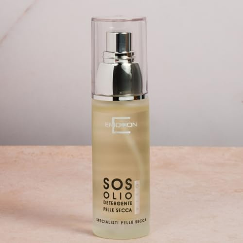 Olio Detergente struccante viso S.O.S pelle secca levigante per pelle disidratata, delicata, ruvida o matura. Non lascia untuosità. Formula biologica.30 ML. NON SCHIUMOGENO