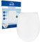 Bemis Click&Clean® Classic WC-Sitz | Absenkautomatik | Reinigung mit bester Hygiene | patentiertes Abnahmesystem | Einfache Installation von oben | Antibakteriell | Weiß | ovale Form