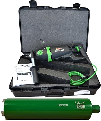 Eibenstock EHD 2002S Trocken-Kernbohrmaschine inklusive Diamant Trocken-Bohrkrone 122 mm, Staubabsaugung, Zentrierbohrer & Zubehör