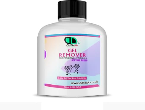 Gel Polish Remover Acetone, Salon Professional UV LED Nail Polish Cleaner for Manicures and Pedicures (30ML)
