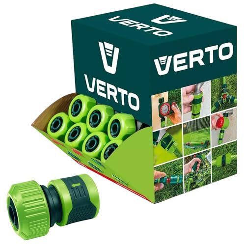 VERTO - Juego de 30 Accesorios de Manguera de jardín (3/4, Mango Antideslizante, Montaje fácil, para riego de jardín, 3/4, 30 Unidades)