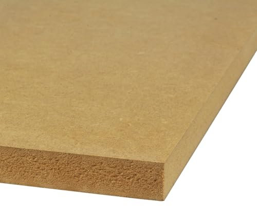 18mm MDF Sheet Medium Density Fibreboard Panel, Sheet Board 610mm x 610mm x 18mm (2ft x 2ft) (24 x 24)