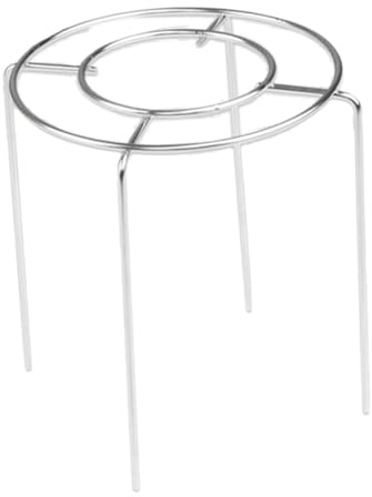 HOLIDYOYO Rack di Raffreddamento Rotondo in Acciaio Inox 17,8x17,8x14 Cm Resistente alla Ruggine alla Corrosione per Raffreddare Torte e Dolci da Forno