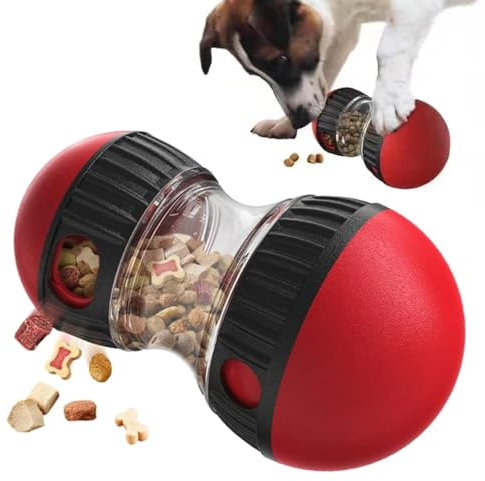 KONOATOR Interaktives Hundespielzeug, Slow Feeder Puzzle Ball, Langlebiges Leckerli-Spender Spielzeug für Kleine/Mittlere/Große Hunde, Fördert Gesunde Essgewohnheiten und Mentale Stimulation
