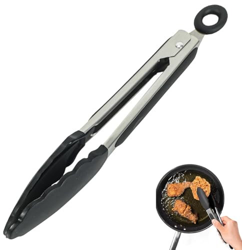 Silikon Grillzange, Küchenzange, Kochzange, Fleischzange - Ideal Zum Kochen, Grillen (27cm)