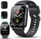 Smartwatch Herren Damen, 1.85HD Touch Fitnessuhr mit Telefonfunktion, Smart Watch Fitness Tracker mit Pulsmesser Schlafmonitor Schrittzähler, IP68 Wasserdicht, 110+Sportmodi Sportuhr für iOS Android