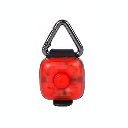 RoaQinFo Light Pendant LED Tag Dog Beacon Marker casing with Soft Frosted Lens and Three Effects USB for Weekly use Suitable for Pets Collars Dusk commutes Neighborhood Routes, Red
