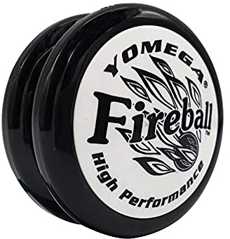 Yomega Fireball YoYo -HIGH Performance Responsive Transaxle Yoyo, Great for string tricks for advance Players to Perform Like Pros + Extra 2 yo yo Strings & 3 Month Warranty (black white)
