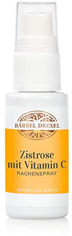 BÄRBEL DREXEL® Zistrose mit Vitamin C Rachenspray (30ml), 100% Natürliche Herstellung Deutschland, Vitamin C, Thymian und Eukalyptus, antioxidative Eigenschaften, Immunsystem stärken