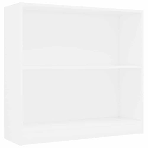 vidaXL Bokhylla vit 80x24x75 cm konstruerat trä