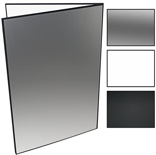 Riflettore fotografico pieghevole in cartone per prodotti alimentari Photo Shooting, 3 in 1 diffusore di luce 3 in 1 riflettente, spessore per video in studio, nero, argento e bianco