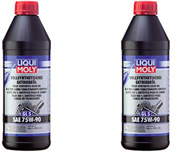 ILODA 2X Original Liqui Moly 1L Vollsynthetisches Getriebeöl (GL5) SAE 75W-90 Gear Oil