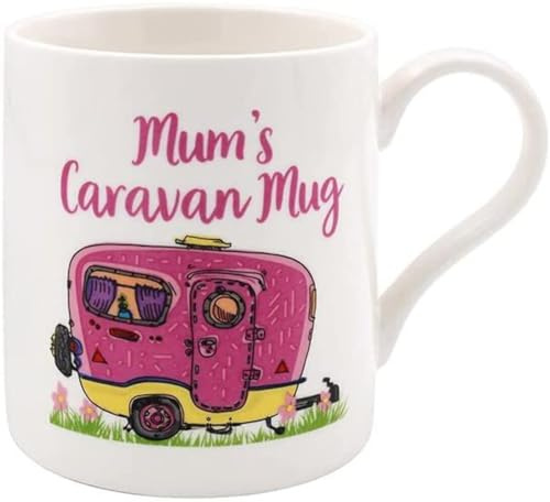 lesser and pavey LP94873 keramisk mugg | mammas husvagnsdesign | 1 st, vit och rosa