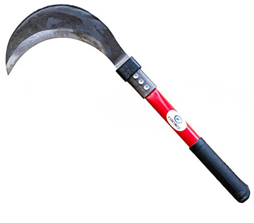 FOXSMZZ Hoz de limpieza de hoz para herramientas de malezas y cortador de malezas, herramientas de jardín adecuadas para limpieza de césped (18,9 pulgadas)