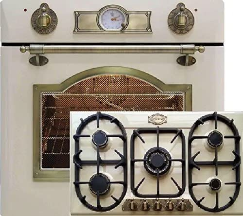 Kaiser Empire Avorio/Forno elettrico da incasso EH 6355 ElfEm 67L + Piano cottura a gas KG 9325 ElfEm 90 cm