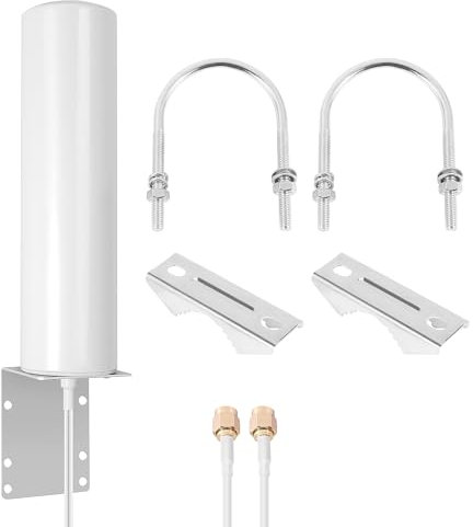 Littlecatch Antena externa 3G 4G LTE para exteriores con conector SMA de doble deslizamiento de 5 m para módem router 3G 4G