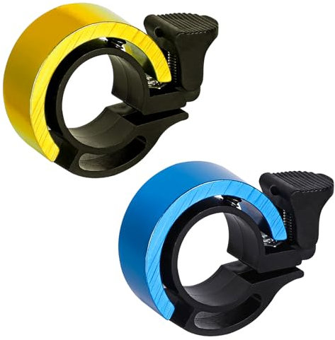 2 Stk Fahrradklingel, Mini Klingel, Fahrradglocke 90DB Laut für Mountainbike, Rennräder und Kinder (Bl