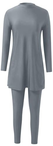 Bastwahl Burkini Maillot Transbronzant Femme Islamique Musulmans Couverture Complète Séchage Rapide Robe Ensemble Long Natation Été Floral Print Manches Courtes Beachwear Bathing Suits 3 Pièces1