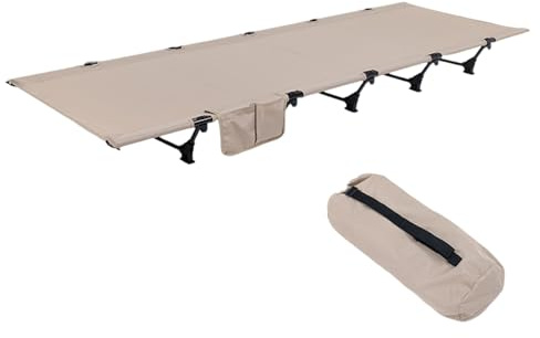 Xanorrg Letto da Campo Pieghevole Singolo in Lega Alluminio con Borsa per Trasporto Supporti Resistenti E Pieghevoli Larghi 150 kg Campeggio Letto Campo Pieghevole Largo Adulti