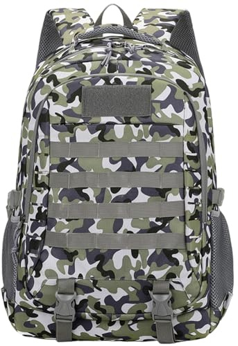 Hperu Sac à dos camouflage pour la chasse, sac à dos de randonnée Molle léger de capacité, étanche pour les sports plein air, la pêche, chasse randonnée style 2