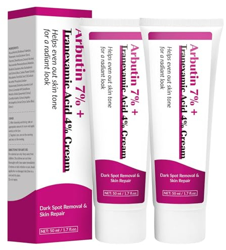 Lote de 2 cremas hidratantes para el cuerpo y la cara, crema para piel seca a muy seca, contra manchas oscuras, pecas, imperfecciones, trastornos de la pigmentación (50 ml*2)
