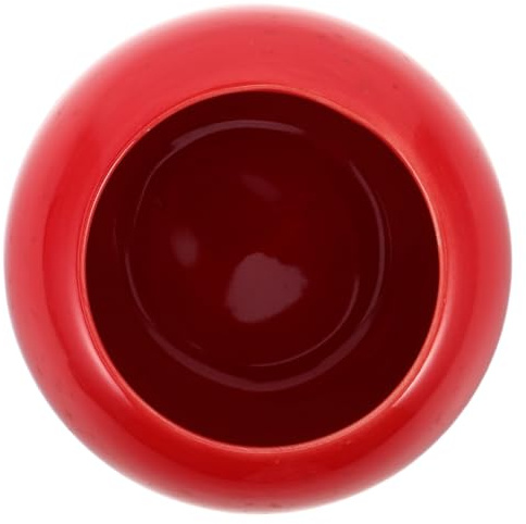 INOOMP Jarrón Esférico de Cerámica Rojo Pequeño para Decoración del Hogar Diseño Moderno y Minimalista, Adecuado para Celebrar el Año Lunar