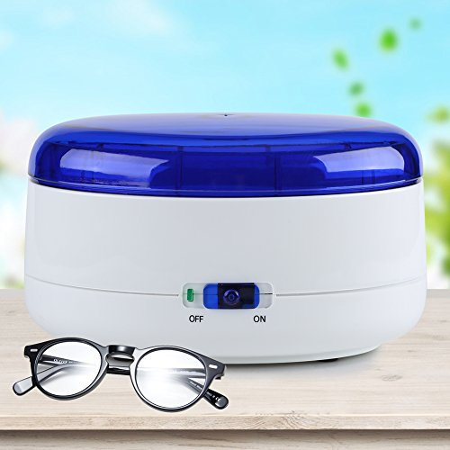 Machine à Laver Les Lunettes à Vibrations, Nettoyeur électrique Portatif pour Bijoux et Lunettes pour Nettoyer Les Bijoux, Montres, Lunettes, Ustensiles et Dentiers, Chargement USB